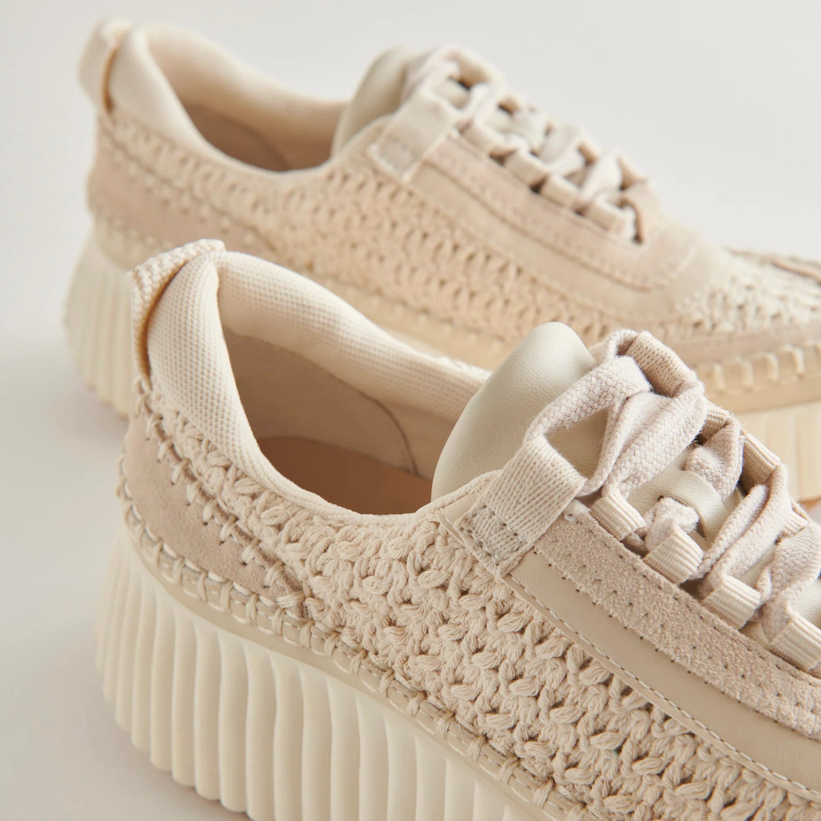 Net surface lace up sneakers online