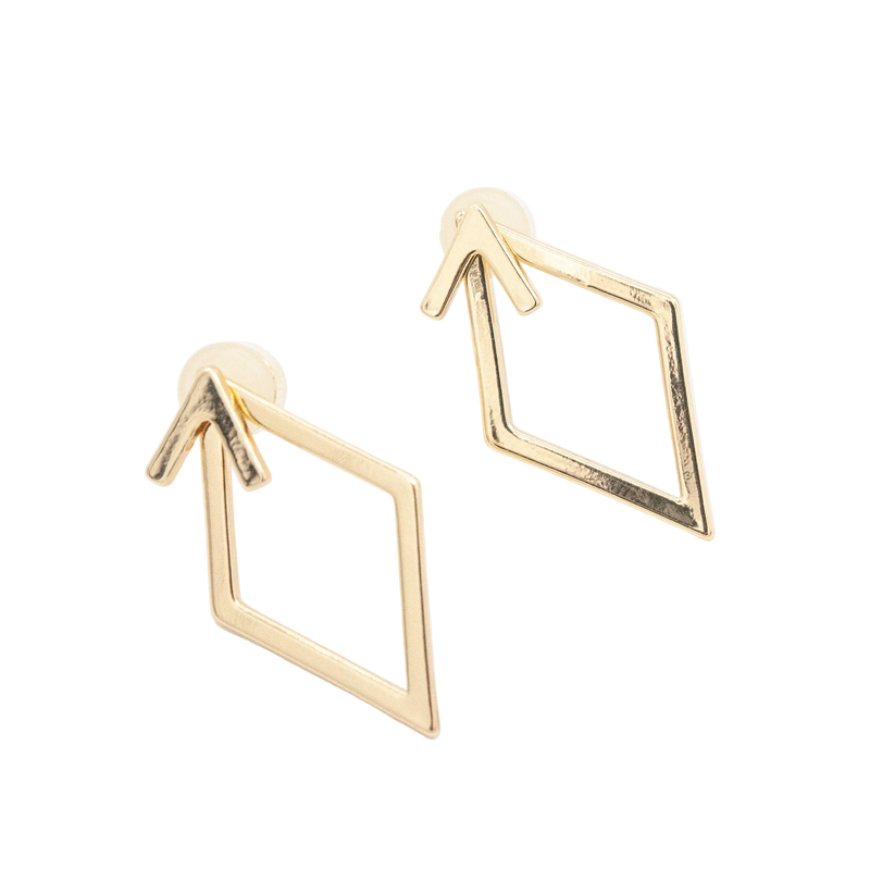 BUNGALOW BLONDE JEWELRY - DIAMOND JACKETS 2-IN-1 EARRNG