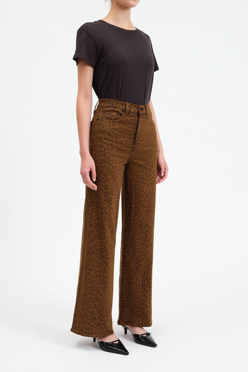 DAZE - FAR OUT HIGH WAIST WIDE LEG JEAN WILD CAT