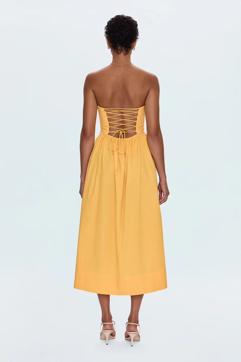 PISTOLA - FLORENCE STRAPPY BACK DRESS PAPAYA