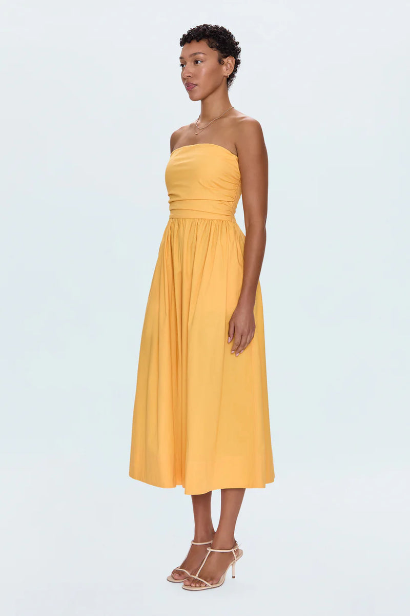 PISTOLA - FLORENCE STRAPPY BACK DRESS PAPAYA PISTOLA - FLORENCE STRAPPY BACK DRESS PAPAYA