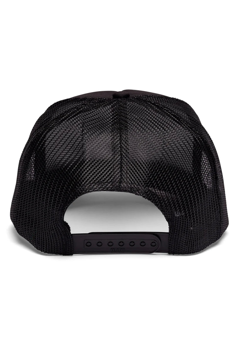 FRIDAY FEELIN - ELECTRIC RAINBOW TRUCKER HAT BLACK