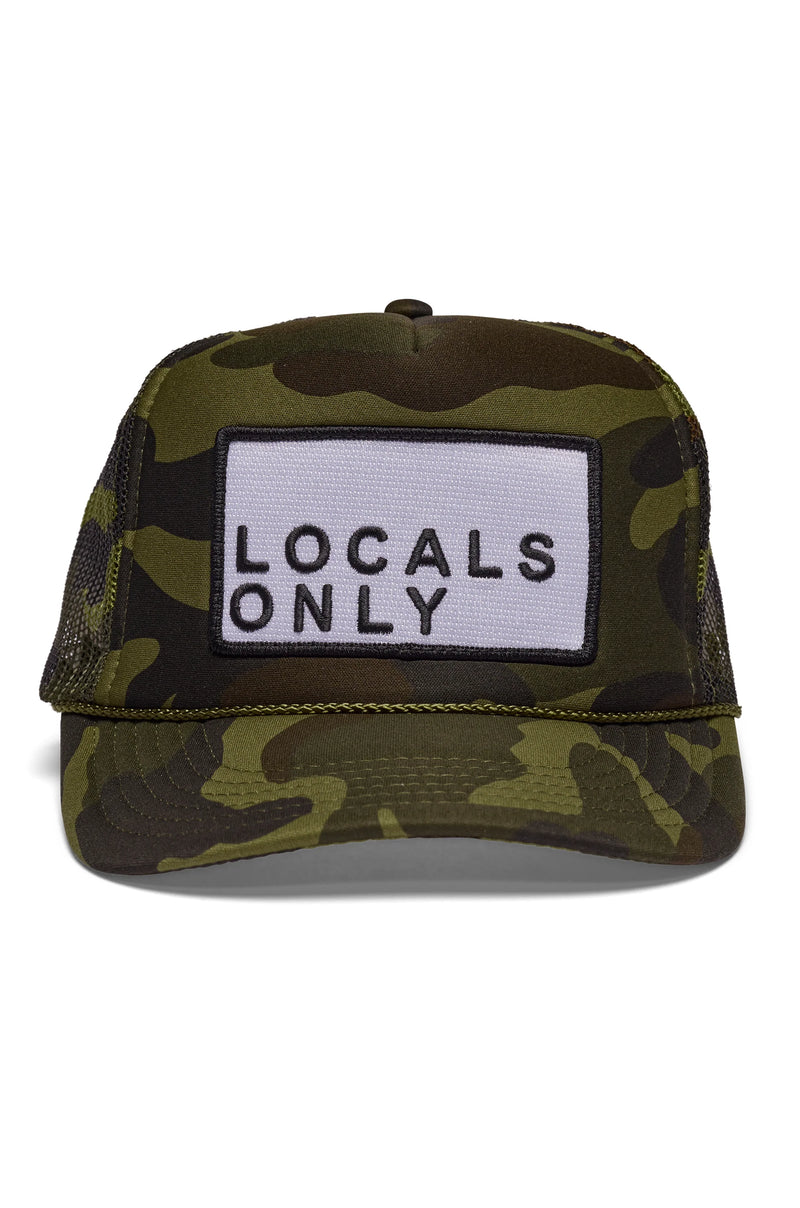 FRIDAY FEELIN - LOCALS ONLY TRUCKER HAT CAMO