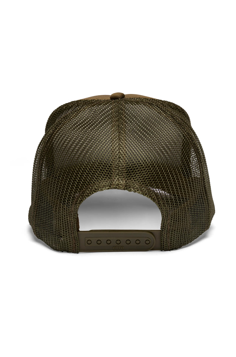 FRIDAY FEELIN - TAKE A HIKE TRUCKER HAT OLIVE