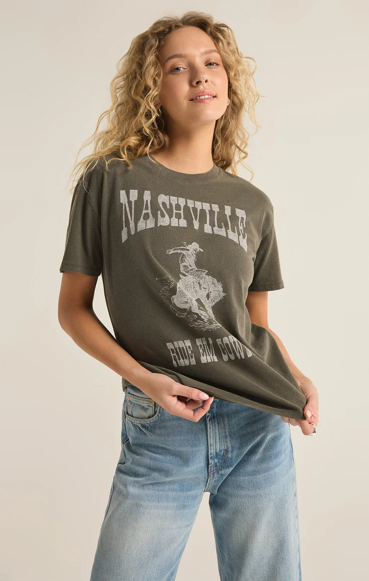 Z SUPPLY - NASHVILLE BOYFRIEND TEE GRAPE LEAF