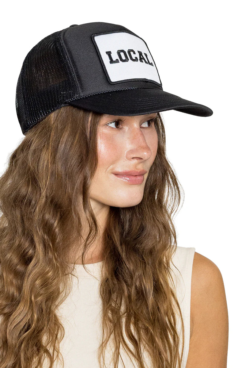FRIDAY FEELIN - LOCALS TRUCKER HAT BLACK