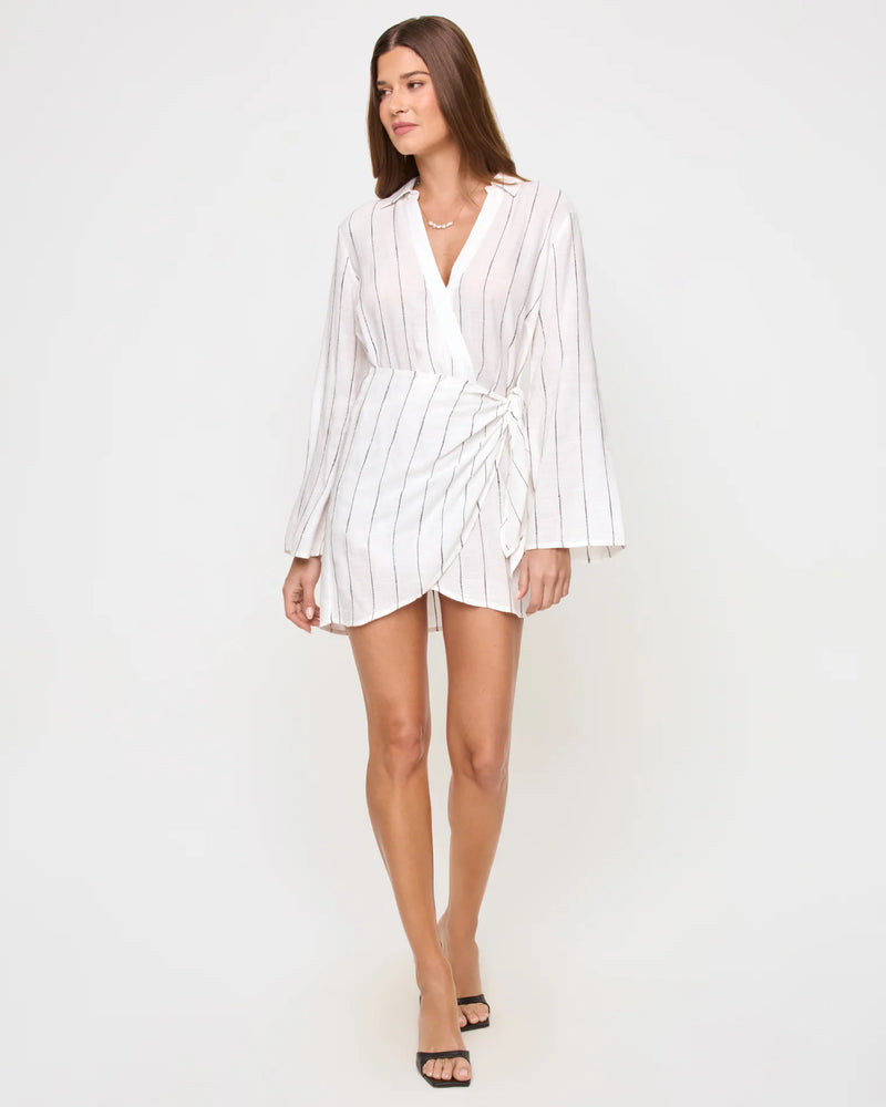 LSPACE - LAS PALMAS DRESS FINE LINE STRIPE