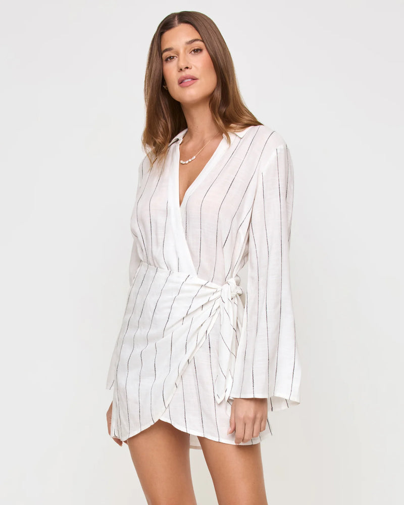 LSPACE - LAS PALMAS DRESS FINE LINE STRIPE