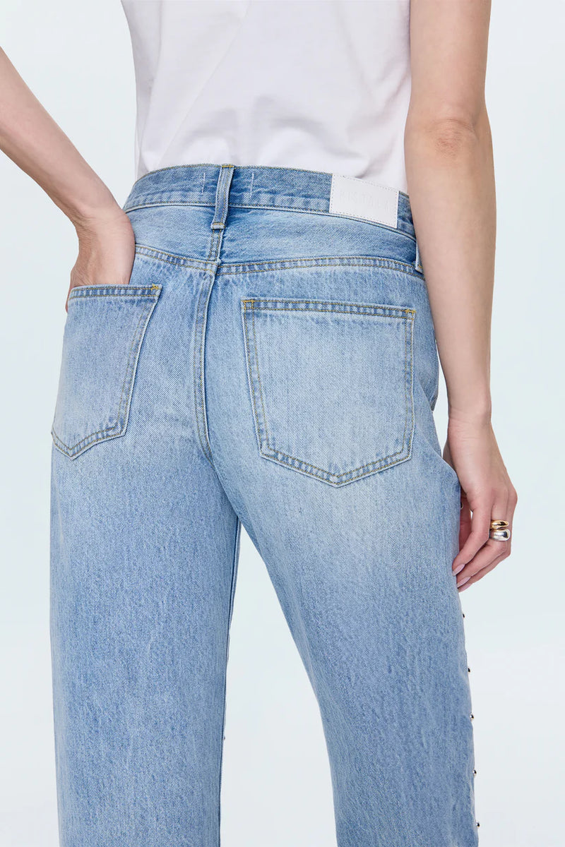 PISTOLA - LEXI MID RISE BOWED STRAIGHT JEAN ARIES