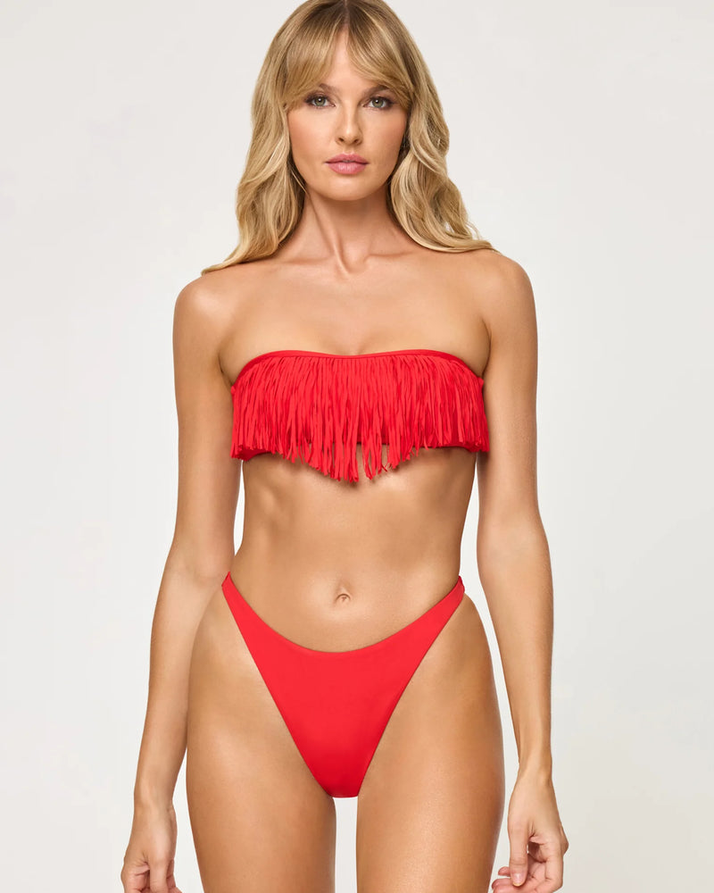 LSPACE - DIXIE BIKINI TOP FLAME