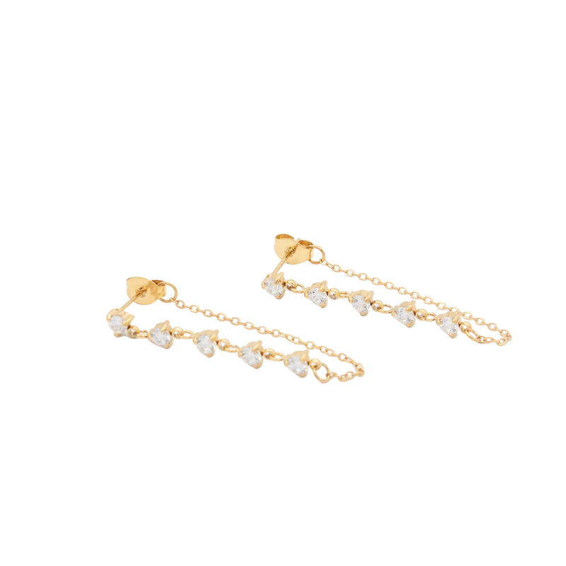 BUNGALOW BLONDE JEWELRY - MARBELLA CHAIN EARRING