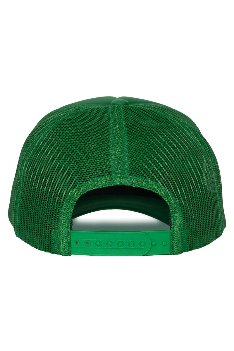 FRIDAY FEELIN - SANTAS HELPER TRUCKER HAT GREEN