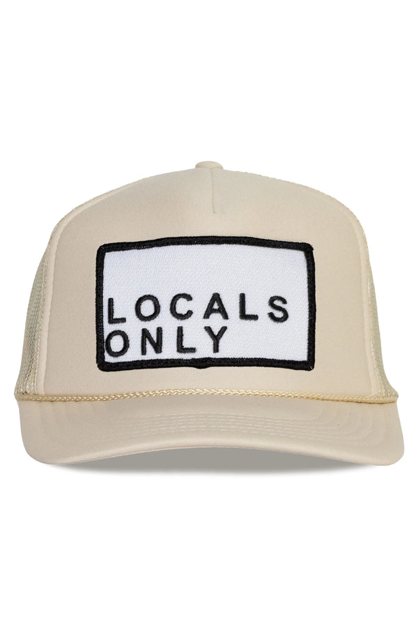 FRIDAY FEELIN - LOCALS ONLY TRUCKER HAT TAN