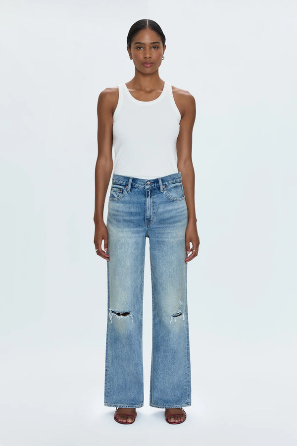 PISTOLA - HENDRIX HIGH RISE RELAXED JEAN APPRENTICE DISTRESSED