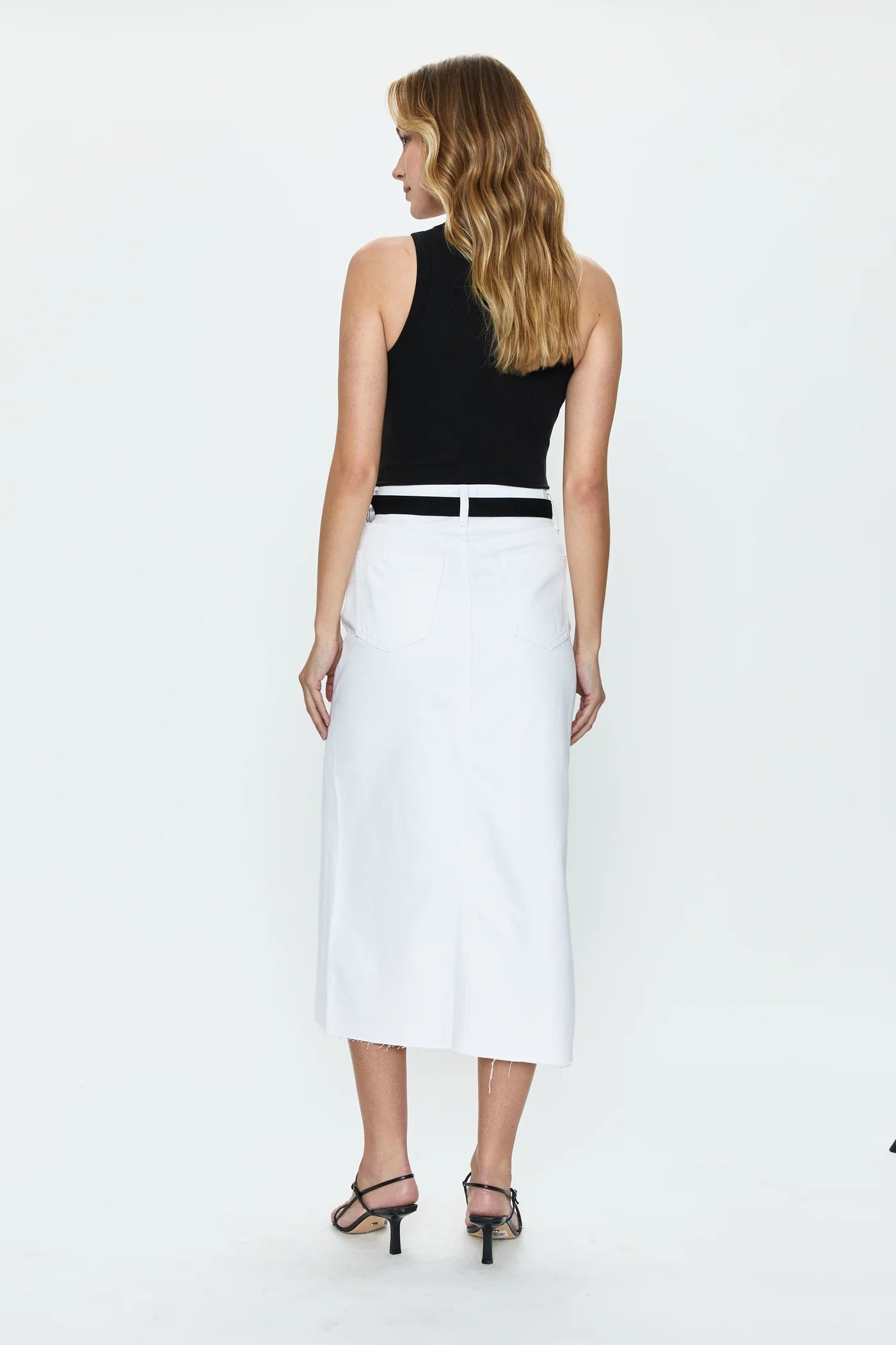 PISTOLA - ALICE MIDI SKIRT WHITE – swirlboutique