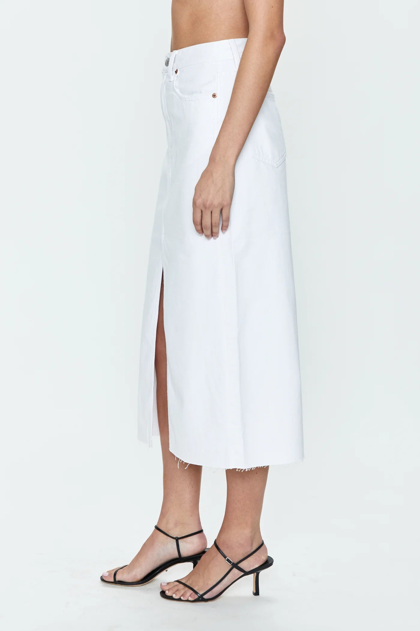 PISTOLA - ALICE MIDI SKIRT WHITE – swirlboutique