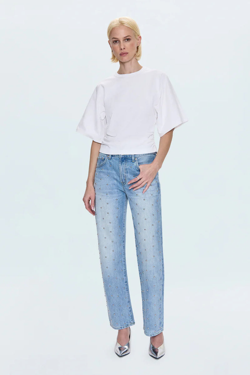 PISTOLA - VERONICA KIMONO SLEEVE FITTED TEE LE BLANC