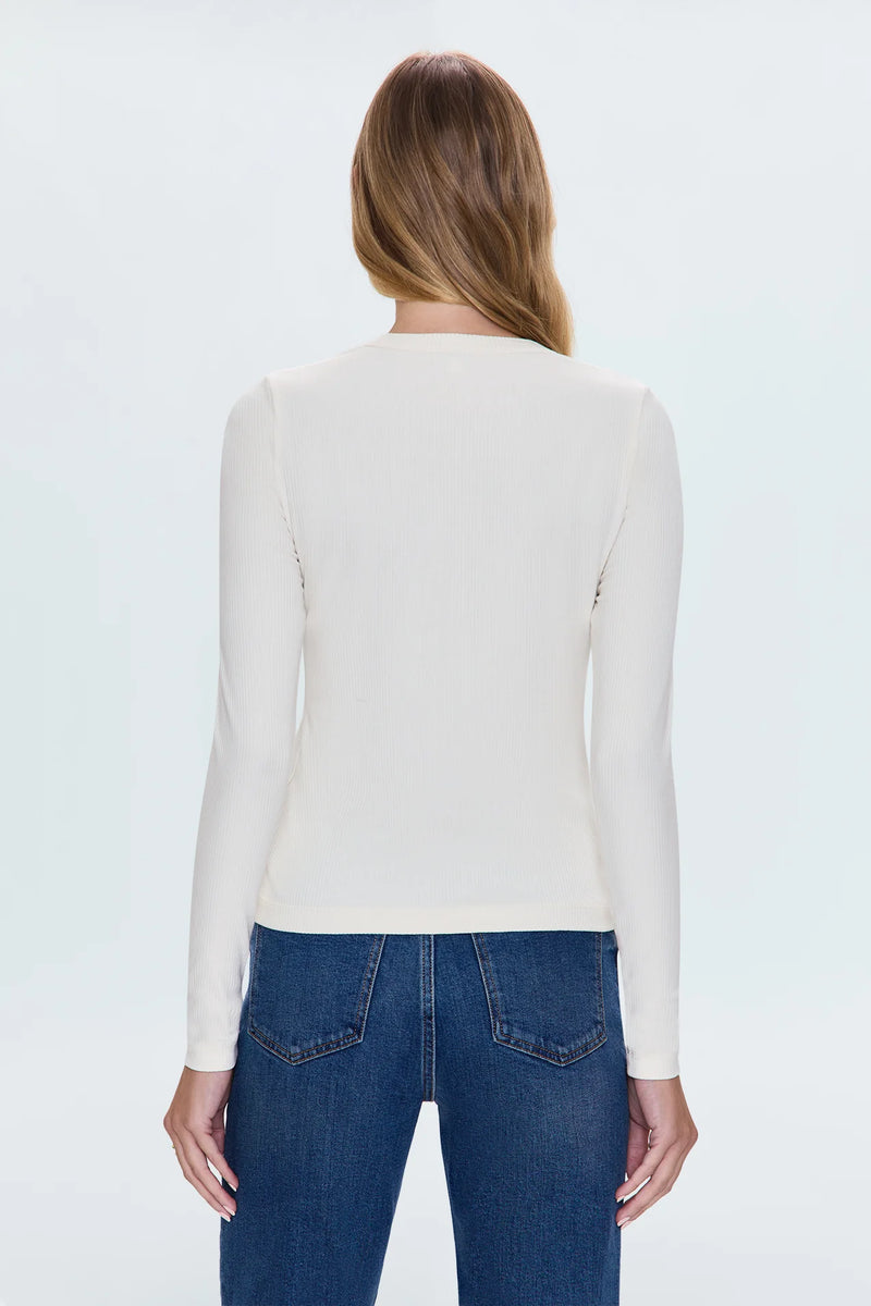 PISTOLA - BAILEY LONG SLEEVE TOP LE BLANC