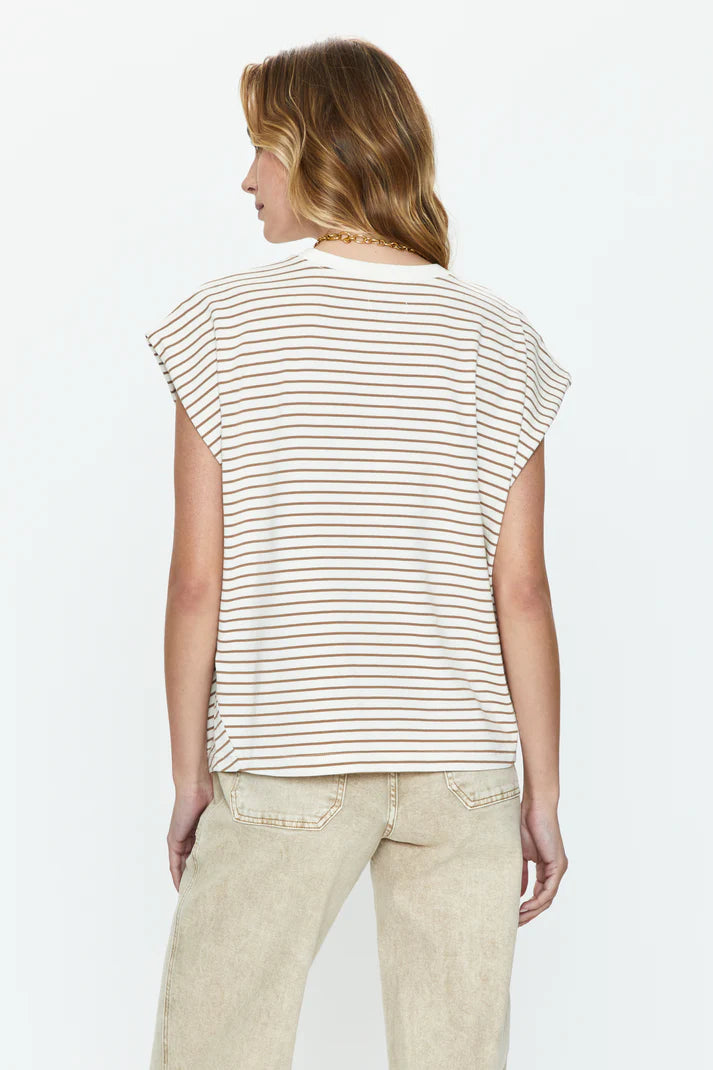 PISTOLA - TRINA MUSCLE TEE SABLE STRIPE