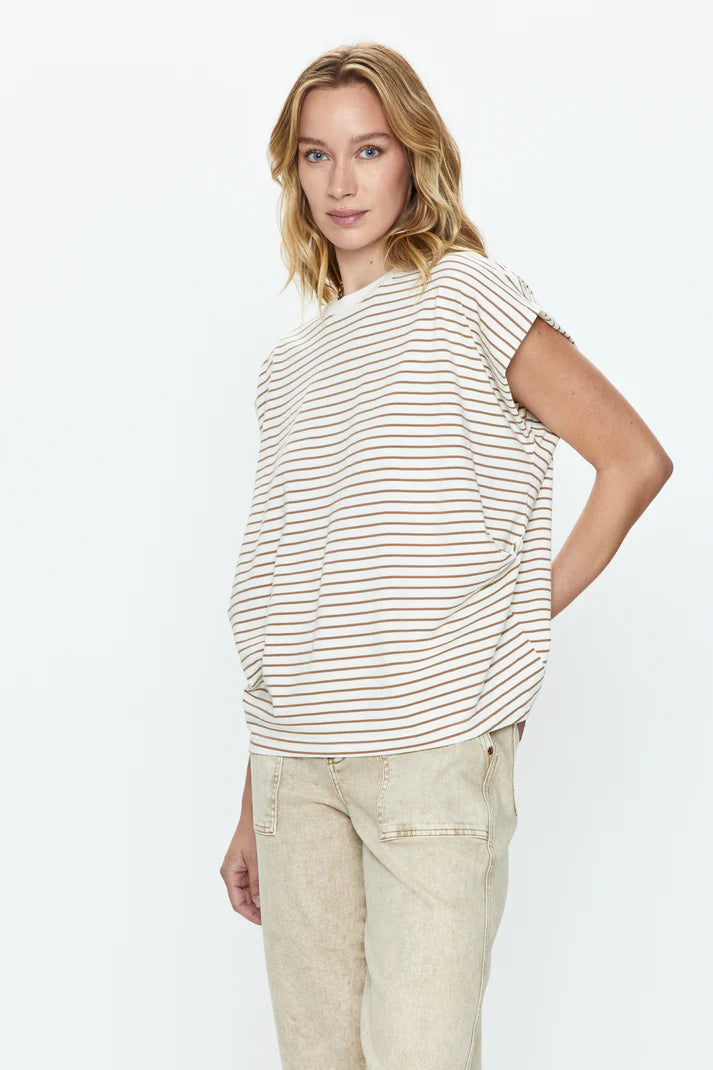 PISTOLA - TRINA MUSCLE TEE SABLE STRIPE