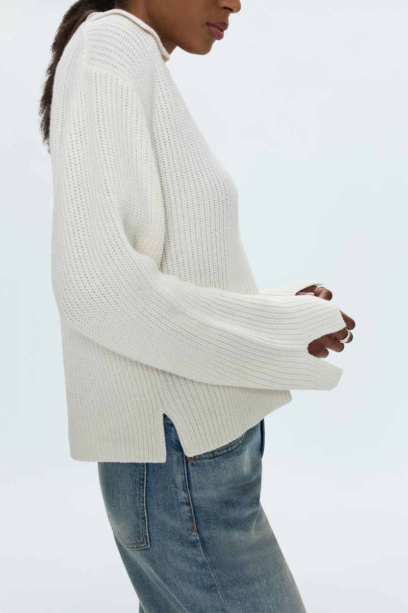 PISTOLA - DARCY BIG COLLAR SWEATER SHELL