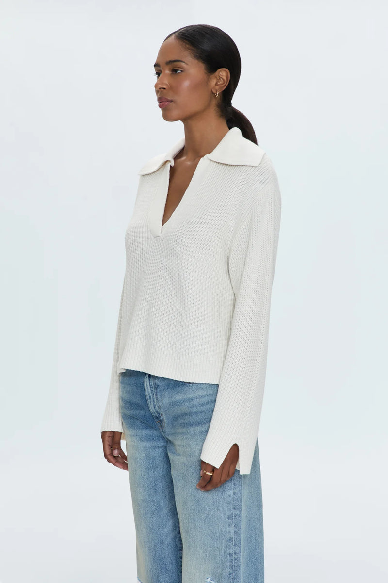 PISTOLA - DARCY BIG COLLAR SWEATER SHELL