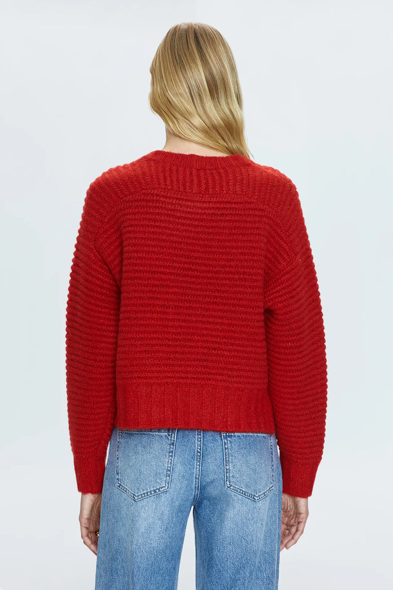 PISTOLA - ADINA EVERYDAY SWEATER ROUGE