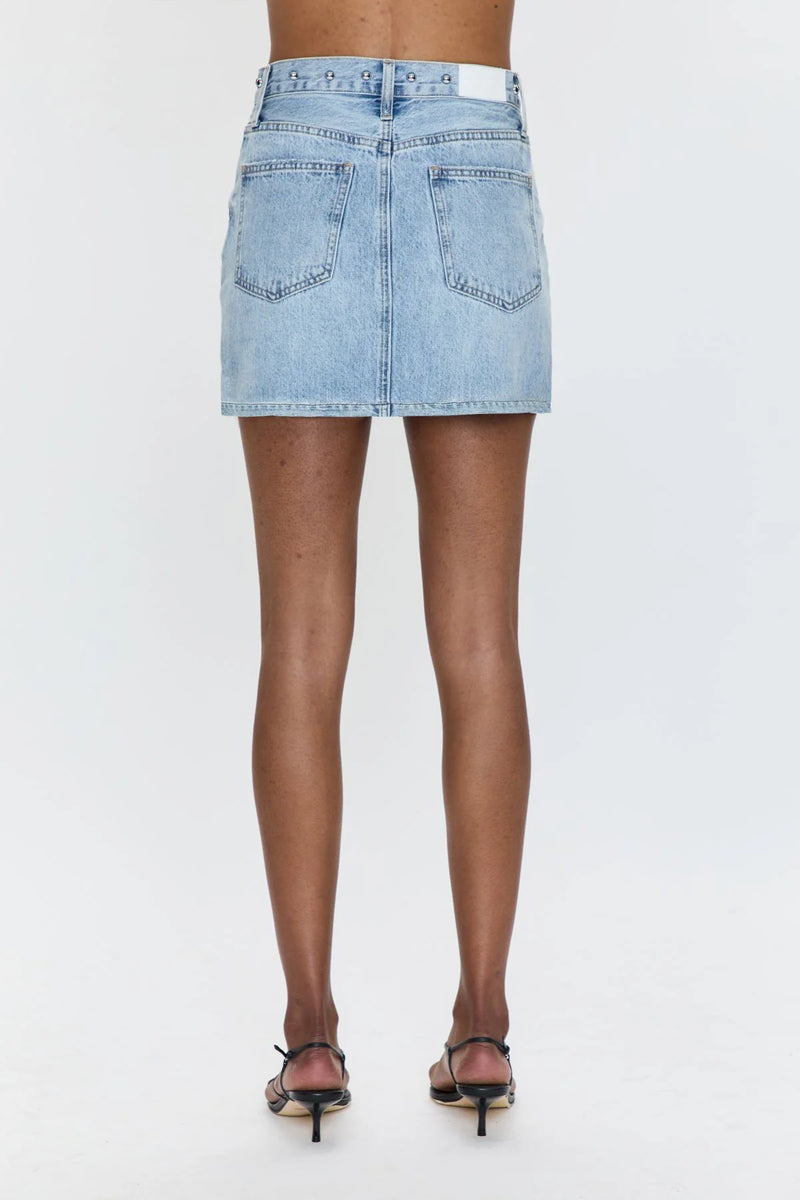 PISTOLA - SKYE HIGH RISE MINI SKIRT APOLLO