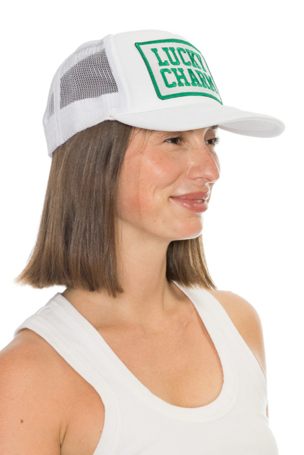 FRIDAY FEELIN - LUCKY CHARM TRUCKER HAT WHITE