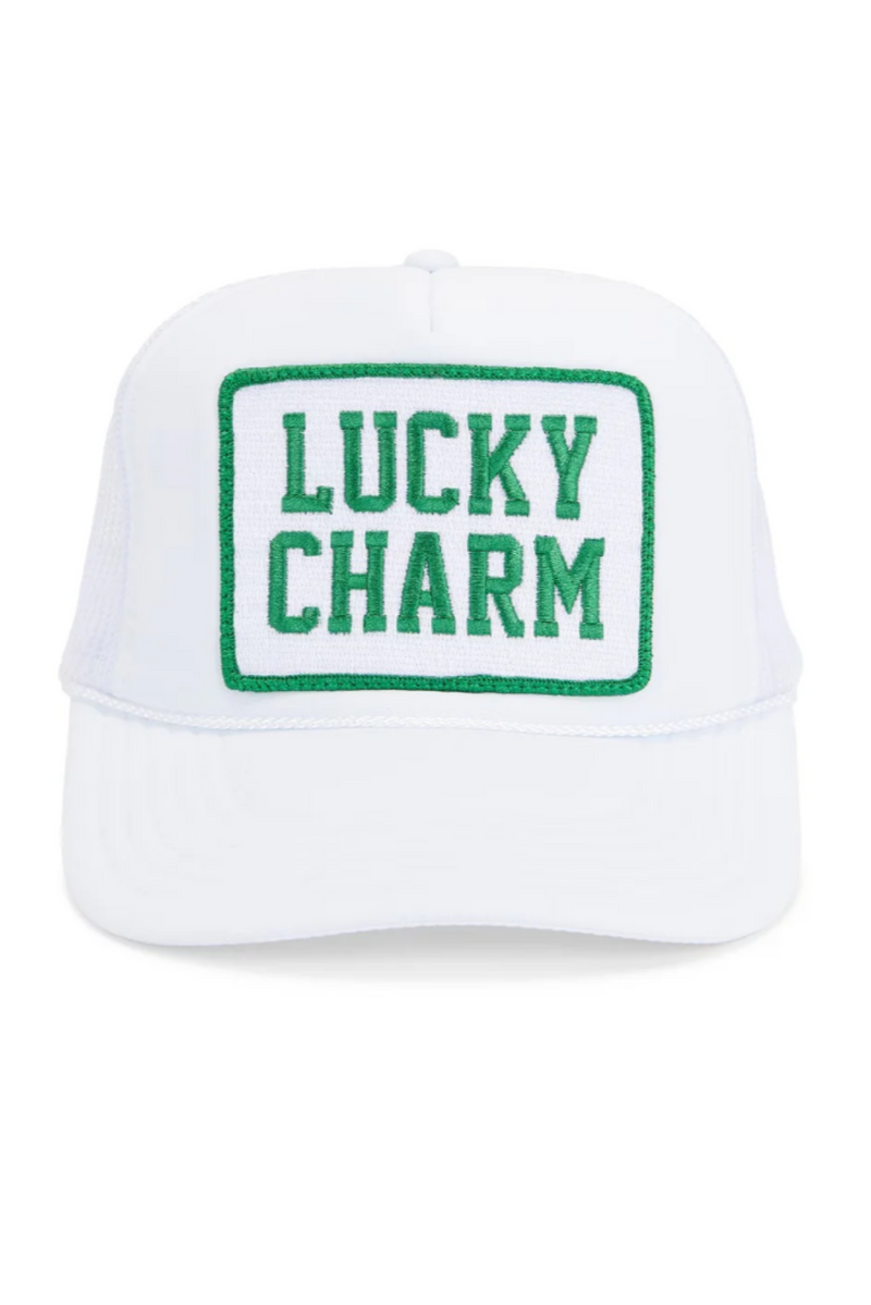 FRIDAY FEELIN - LUCKY CHARM TRUCKER HAT WHITE