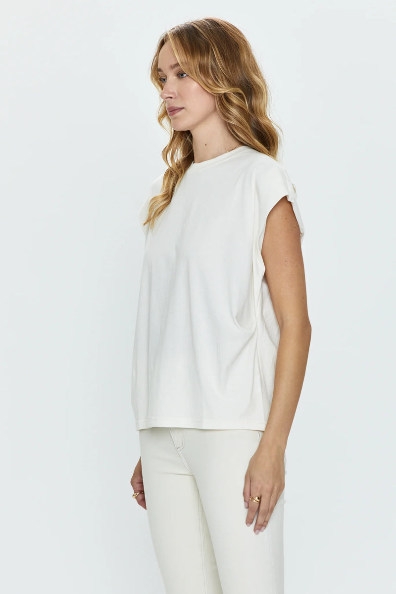 PISTOLA - TRINA MUSCLE TEE WHITE SAND