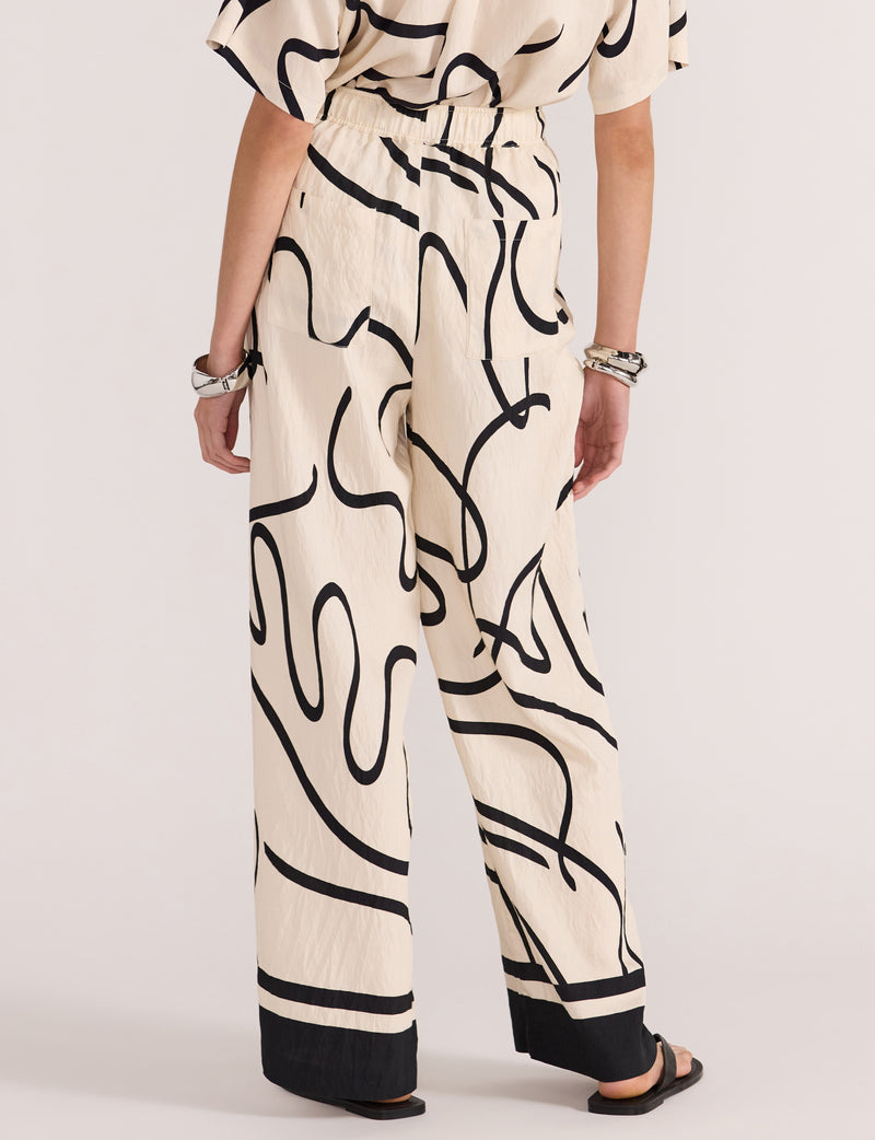 STAPLE THE LABEL - ZENITH RELAXED PANT ABSTRACT