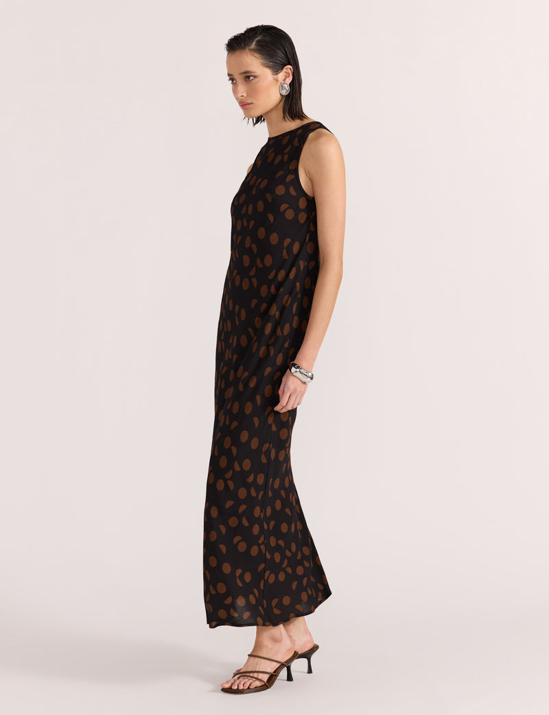 STAPLE THE LABEL - LUELLA BIAS MIDI DRESS SPOT