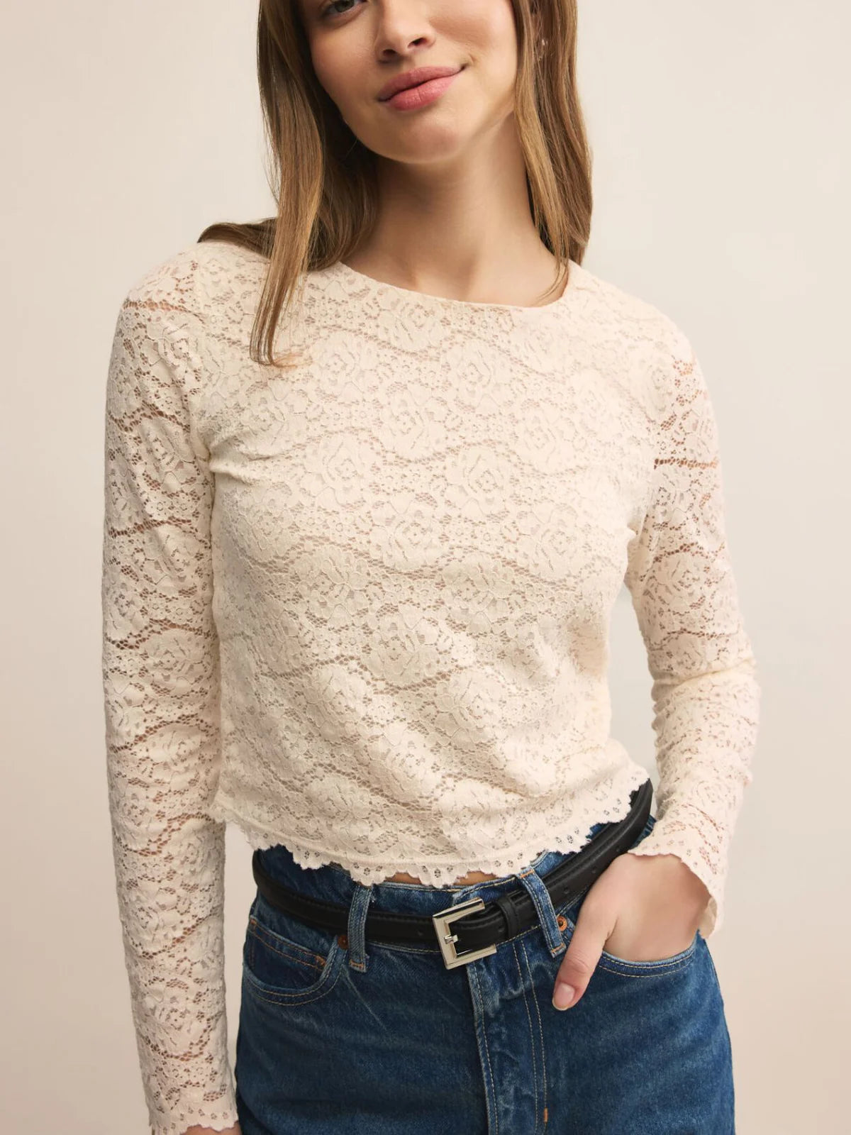 Z SUPPLY - AURORA LACE TOP CLOUD – swirlboutique
