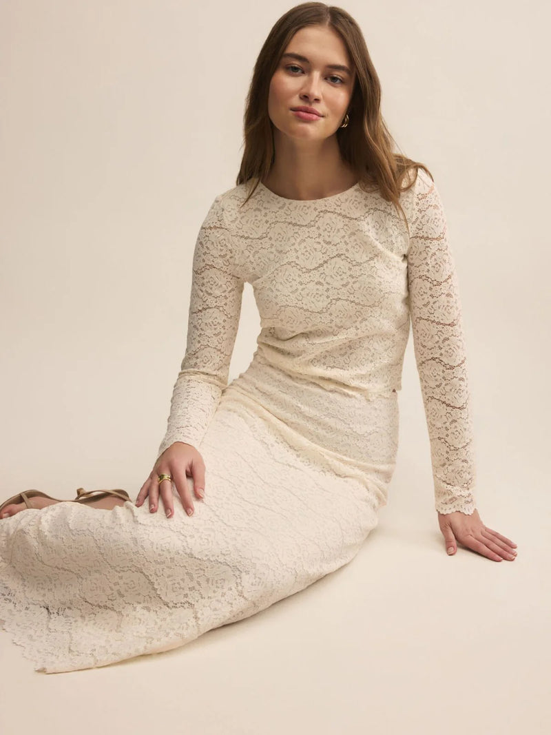 Z SUPPLY - AURORA LACE TOP CLOUD