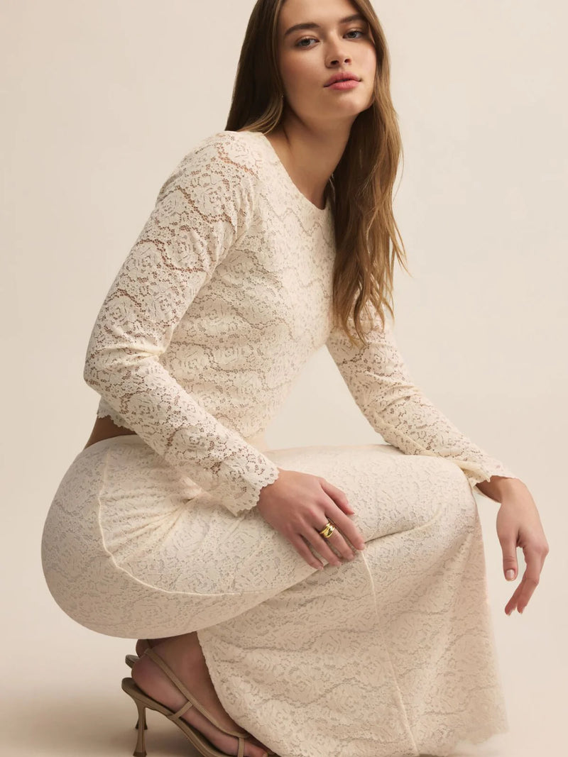 Z SUPPLY - AURORA LACE TOP CLOUD