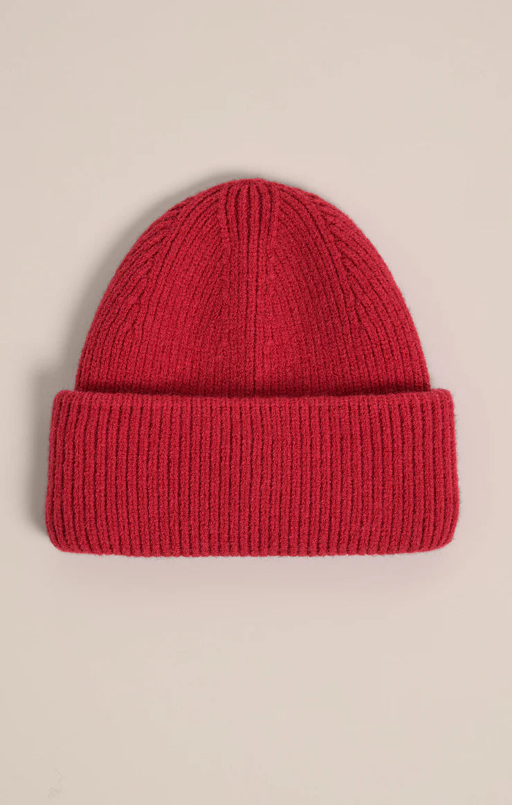 Z SUPPLY - SNOW CAP BEANIE HAUTE RED