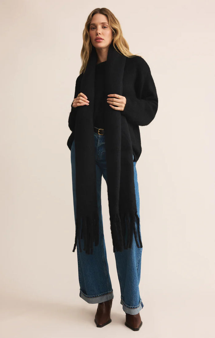 Z SUPPLY - SHOW ME THE WAY SCARF BLACK – swirlboutique