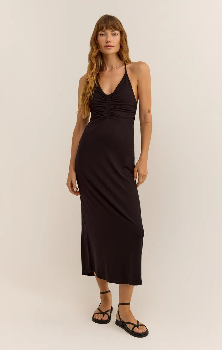 Z SUPPLY - SICILY MIDI DRESS BLACK