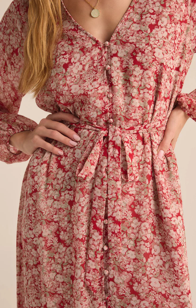 Z SUPPLY - DELLA FLORAL MAXI DRESS