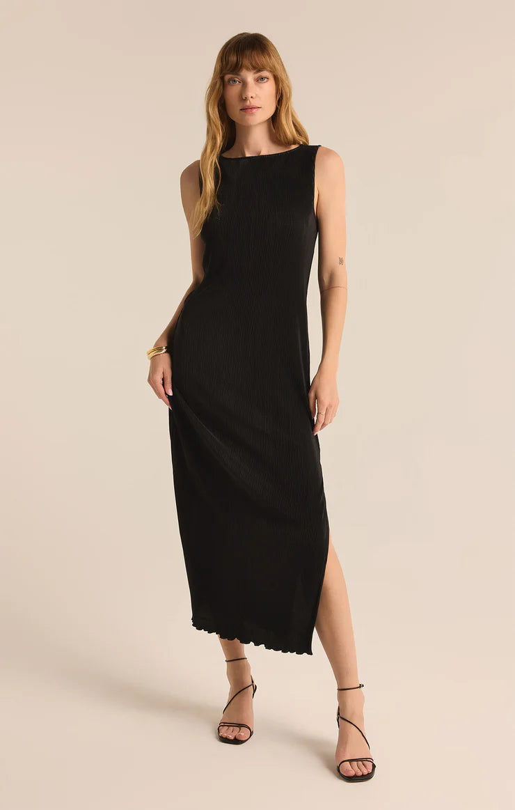 Z SUPPLY - GATSBY PLISSE MIDI DRESS