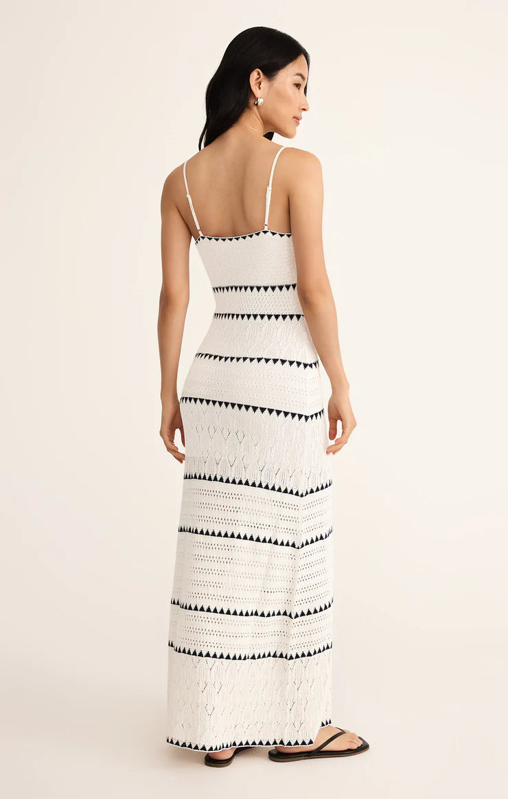 Z SUPPLY - CATAMARAN STRIPED MAXI DRESS WHITE