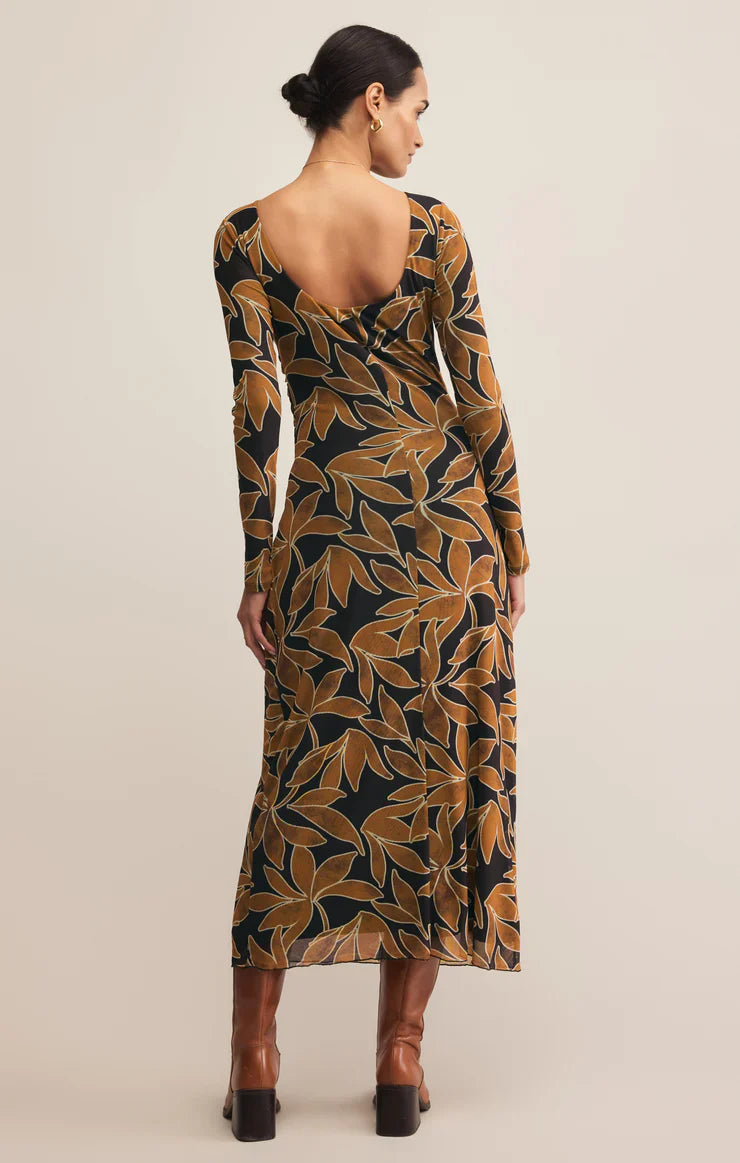 Z SUPPLY - SPELLBOUND MESH MIDI DRESS COCONUT