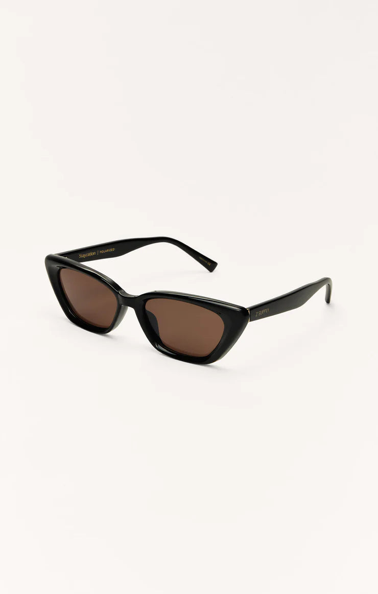 Z SUPPLY - STAYCATION POLARIZED SUNGLASSES BLACK BROWN