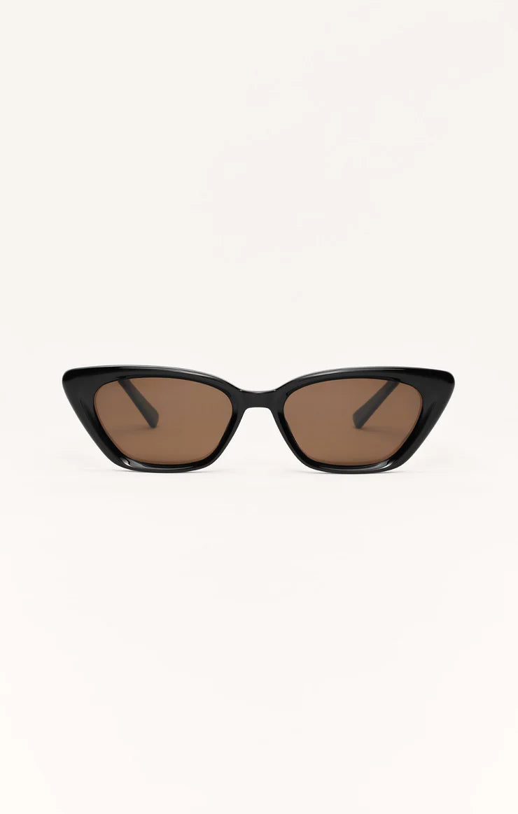 Z SUPPLY - STAYCATION POLARIZED SUNGLASSES BLACK BROWN