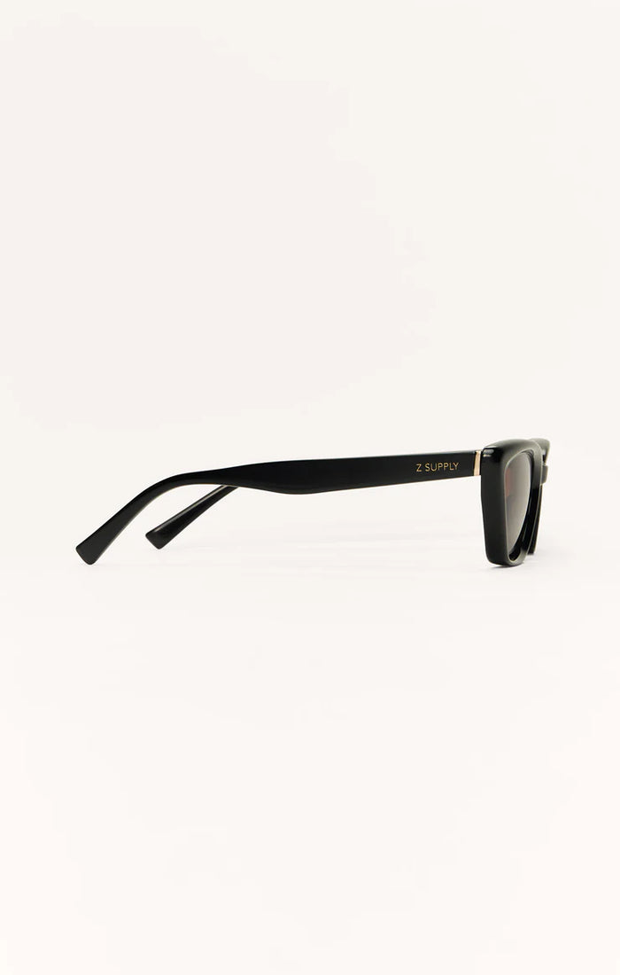 Z SUPPLY - STAYCATION POLARIZED SUNGLASSES POLISHED BLACK BROWN