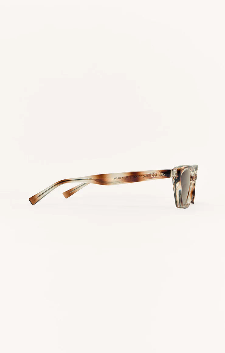 Z SUPPLY - STAYCATION POLARIZED SUNGLASSES BROWN TORTOISE BROWN