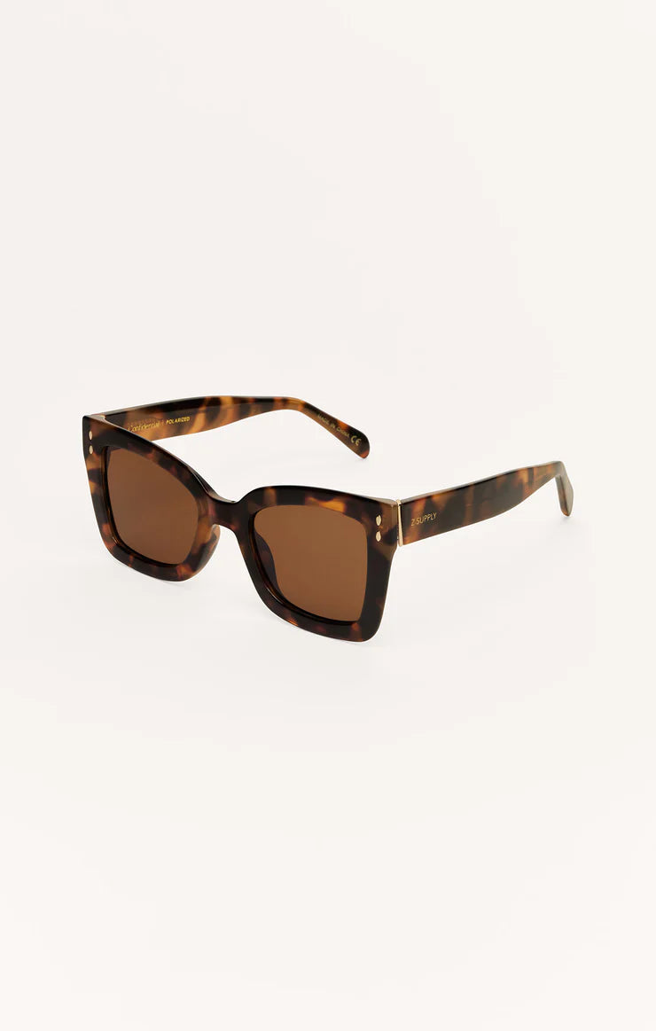 Z SUPPLY - CONFIDENTIAL SUNGLASSES BROWN TORTOISE