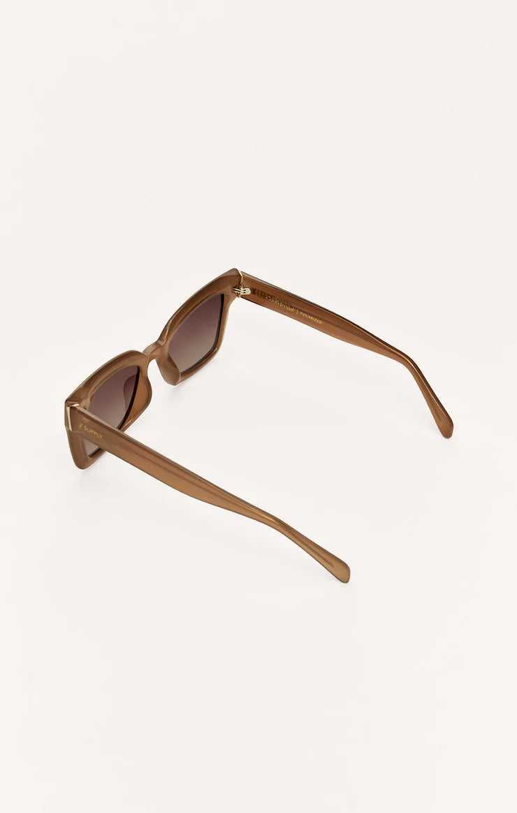 Z SUPPLY - CONFIDENTIAL POLARIZED SUNGLASSES TAUPE GRADIENT