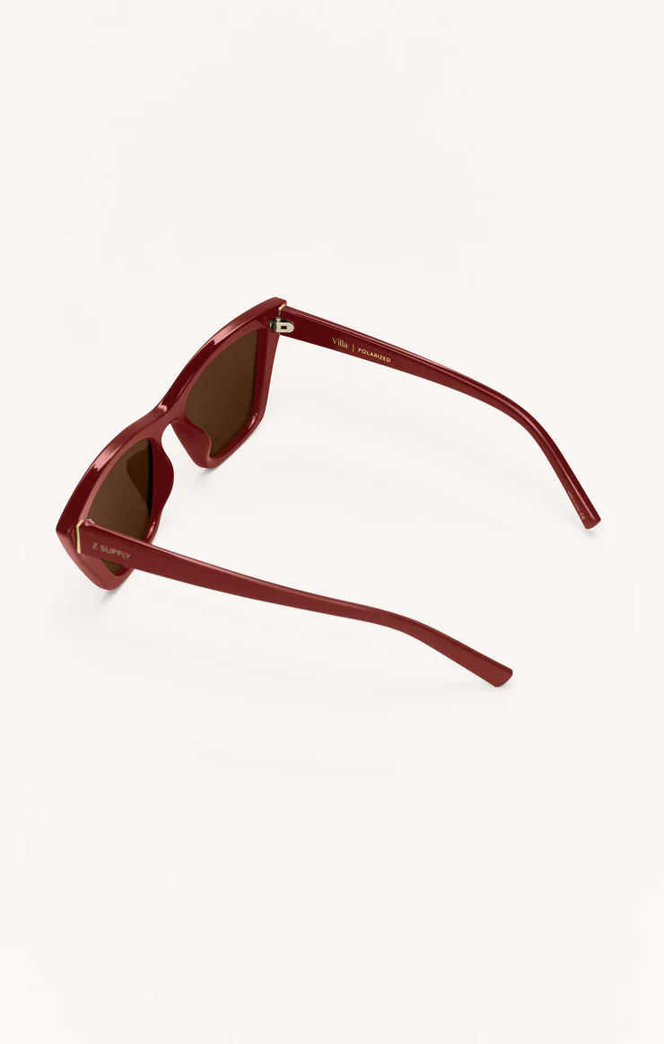 Z SUPPLY - VILLA POLARIZED SUNGLASSES MERLOT BROWN